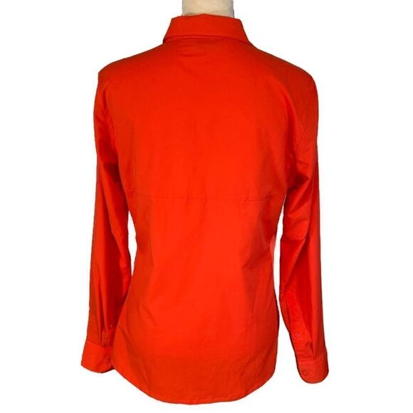 Mountain Hardwear Gorpcore Outdoor Fishing Hiking Long Sleeve Shirt Orange - Picture 12 of 14
